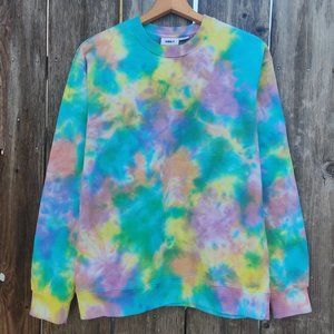OBEY French Terry Tye-Die Sweatshirt | Fair Trade Certified | Size M